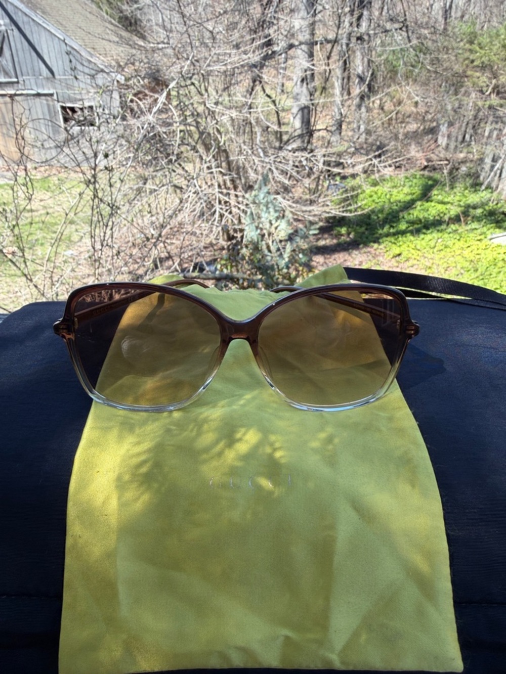 GUCCI Ombré Brown Gradient Women's Sunglasses - Picture 2 of 9